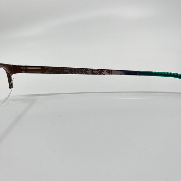 Cole Haan Eyeglasses Frames Half Rim CH4014 brown 210 53-18 H6559 - Picture 7 of 8